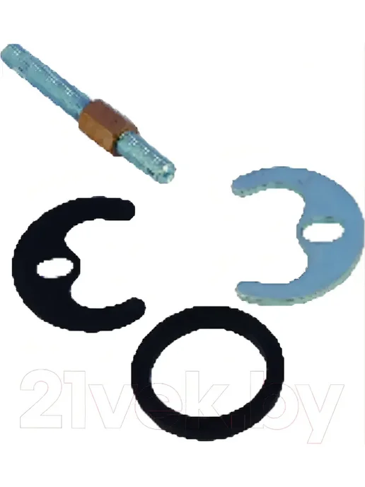 Кран-букса 1 2", 20шл, шток 8х7мм, 180°, (к-т 2шт) 575-189, Комплект креплений для смесителя