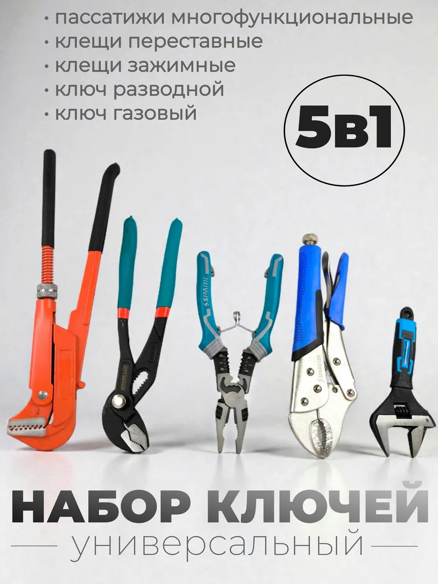 Набор газовых ключей, набор разводных ключей