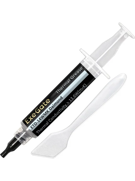 Термопаста для видеокарты 6 грамм в шприце с лопаткой 13.6, вариант, фото 2