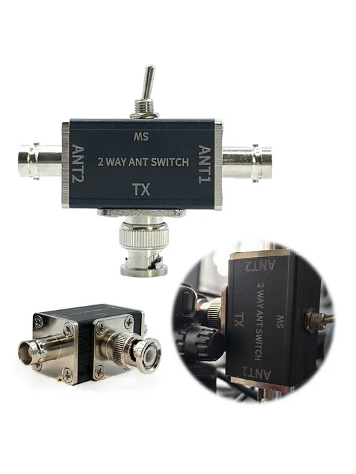 2-канальный CB HAM ант коммутатор 100W 0-50МГц с землёй(B, 100 Вт, фото 2