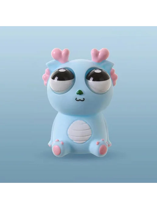 Игрушка-антистресс Дракон синий Жвачка для рук, синий, фото 3