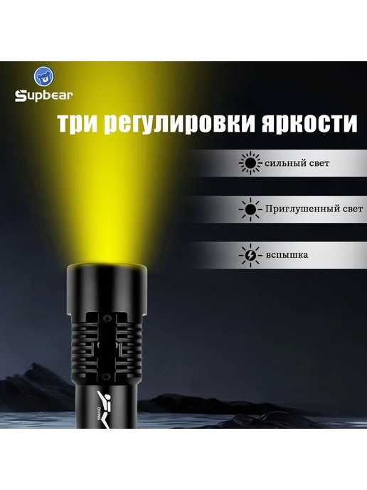 Подводный фонарь XHP70 Желтый 15000Лм, желтый, фото 4