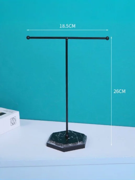 Подставка для украшений черный матовый 26x18.5x26см, 26x18.5x26 см, черный матовый, фото 3