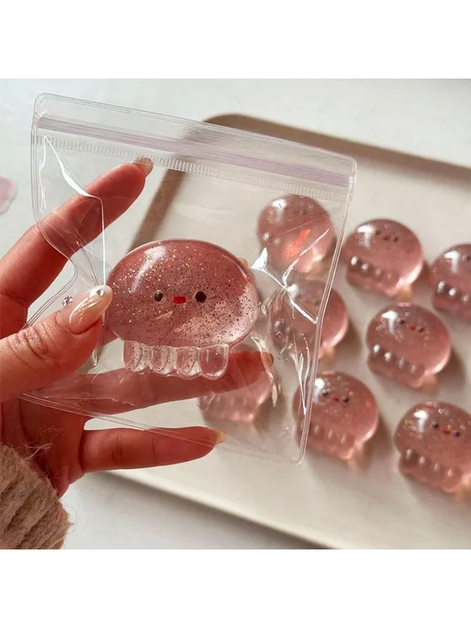 Игрушка-антистресс медуза translucent color, вариант, фото 4