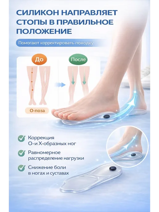Bingo Room Полустельки для туфли подпяточник с магнитами при нагрузки, 2 шт, фото 2