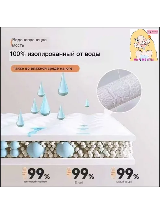 Панель потолочная 2000х500 мм белый светло-серый, 2000x500 мм, фото 7