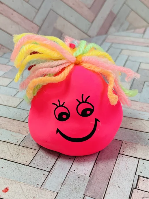 Игрушка антистресс Капитошка мялка сквиш Розовый, розовый, фото 2