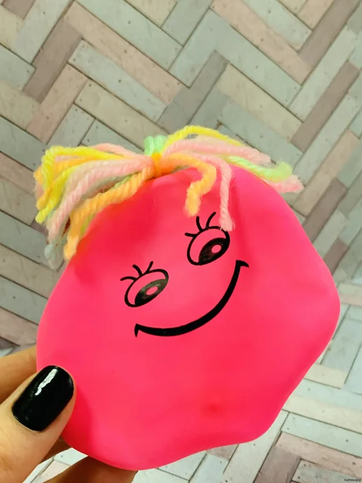 Игрушка антистресс Капитошка мялка сквиш Розовый, розовый, фото 4