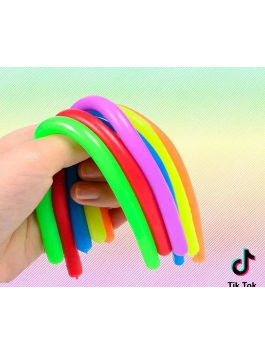 Игрушка-антистресс Жвачка для рук Микс 8 шт, 8 шт, фото 2
