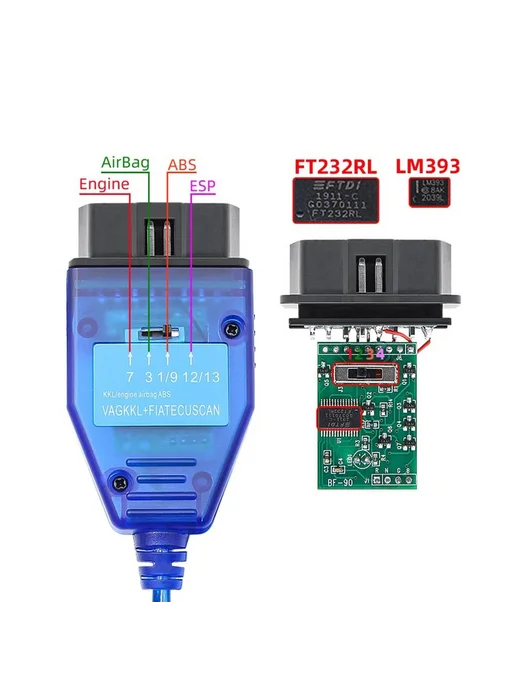 Диагностический инструмент FTDI FT232RL FT232RQ OBD2 4091, вариант, фото 7