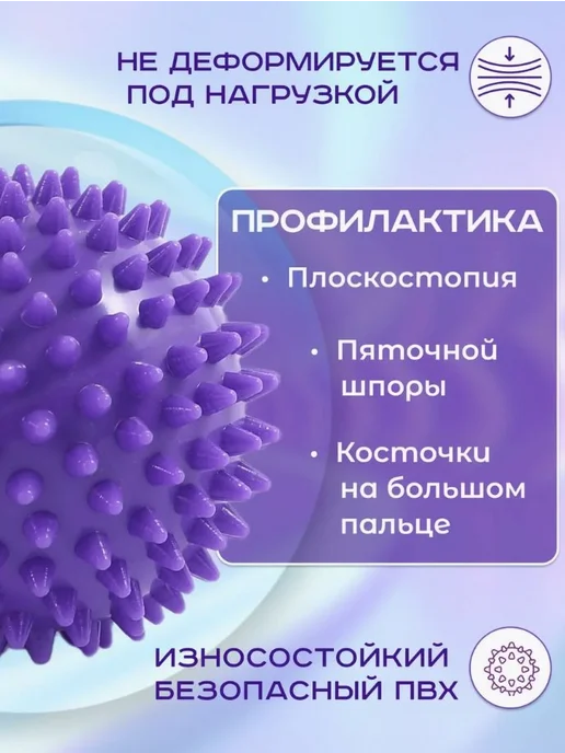 Массажный ролик синий 7см, синий, фото 2