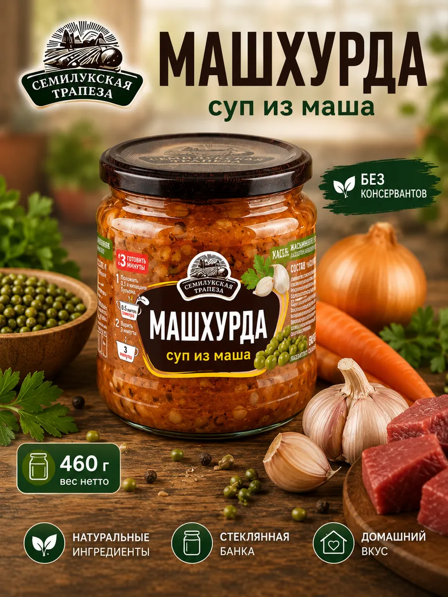 Машхурда суп из маша 1 шт 460 г