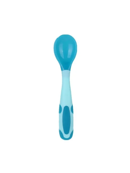 Гибкая ложка для детского питания Blue Spoon Ложка, синий, фото 4