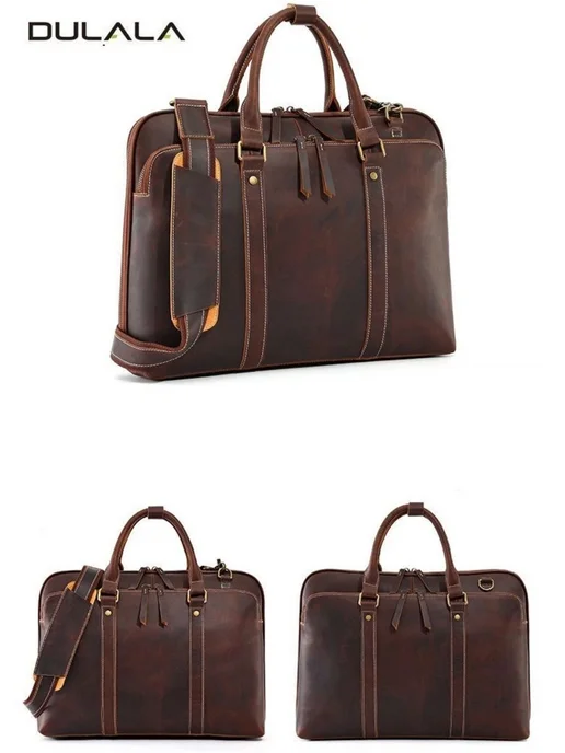 Сумка портфель Кожаная 41x30x11 см 15.6A3, 41x30x11 см, фото 3