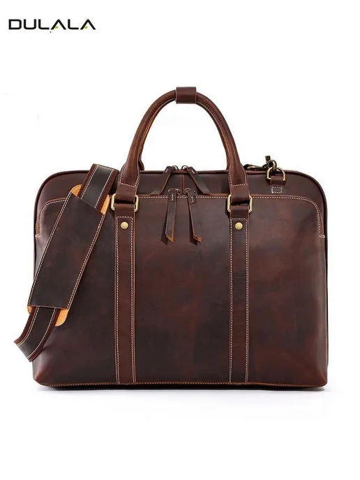 Сумка портфель Кожаная 41x30x11 см 15.6A3, 41x30x11 см, фото 8
