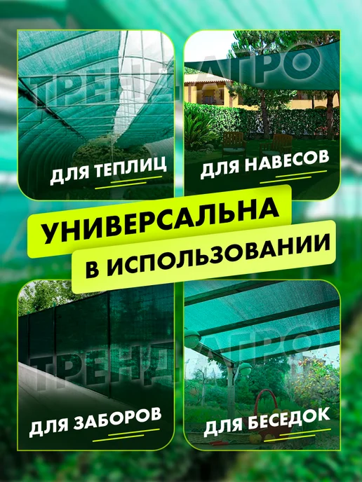 Тренд Агро Сетка затеняющая 2х10 м. 80% затенения, 3x10 м, фото 2