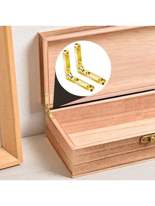 Петли золотые 90 градусов 60x10мм 20 шт, 60x10 мм, 20 шт