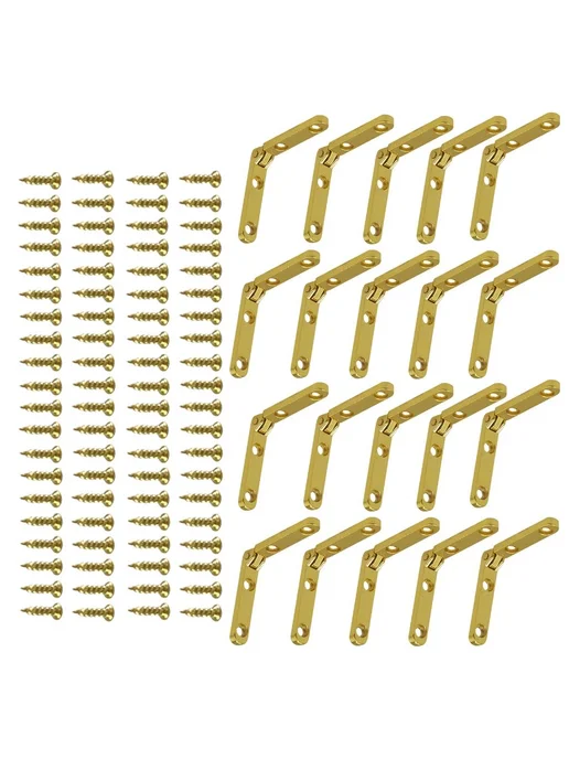 Петли золотые 90 градусов 60x10мм 20 шт, 60x10 мм, 20 шт, фото 4