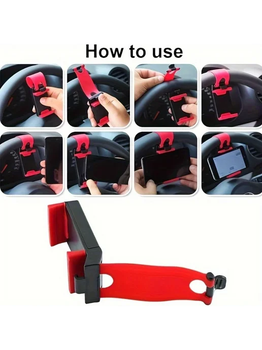 Автодержатель для телефона Универсальный розовый розовый, розовый, фото 7