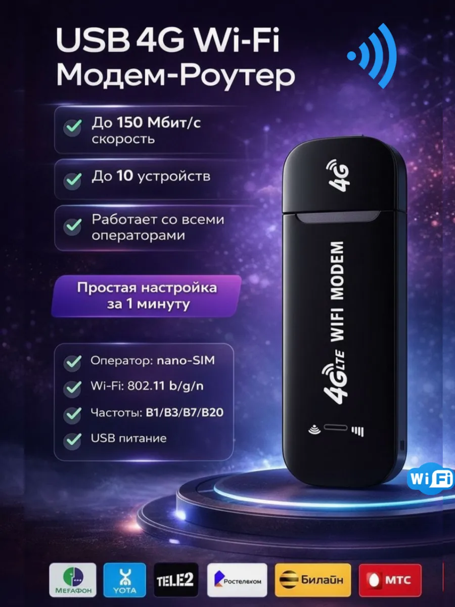 Модем 4G WiFi роутер