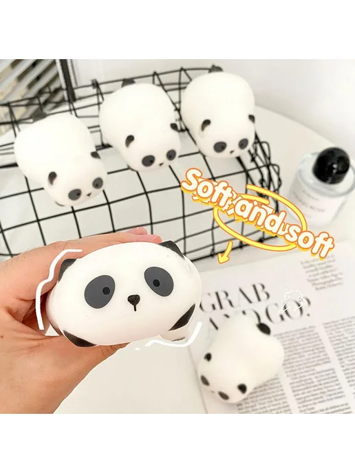 Игрушка антистресс Панда Сквиш, вариант, фото 2