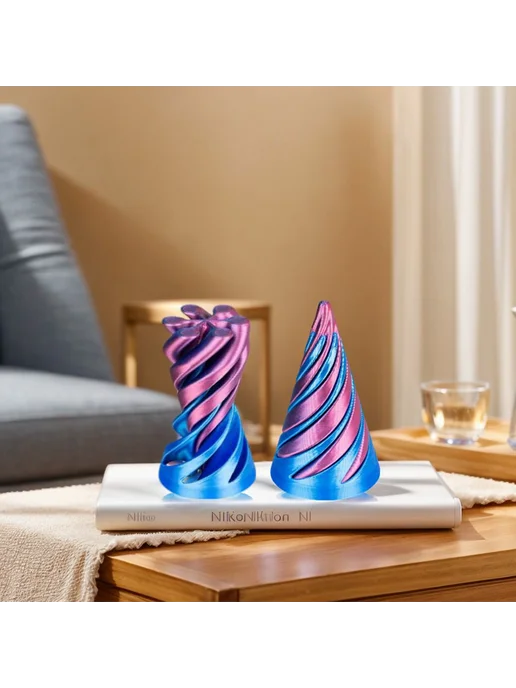 3D спиральная игрушка-антистресс Cone A-Purple, вариант, фото 4
