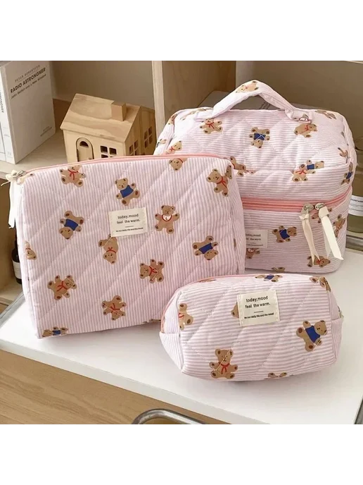 Косметичка Штапель 16X9X7см, 16x9x7 см, фото 3