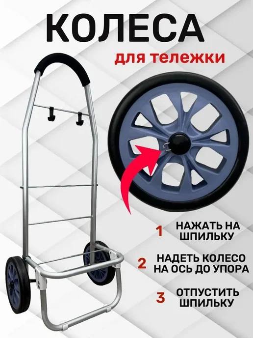 Сумка-тележка Аксессуар Черный, черный, в упаковке 400 г, фото 2