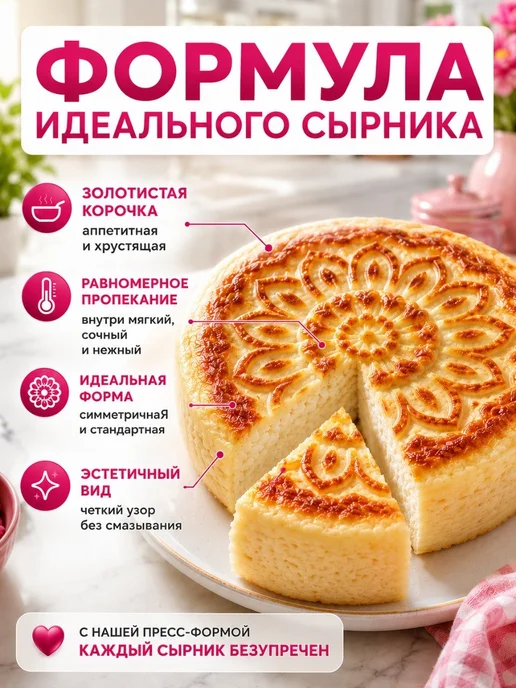 Sweetingridients Пресс форма для печенья, сырников, пряников, белый, фото 2