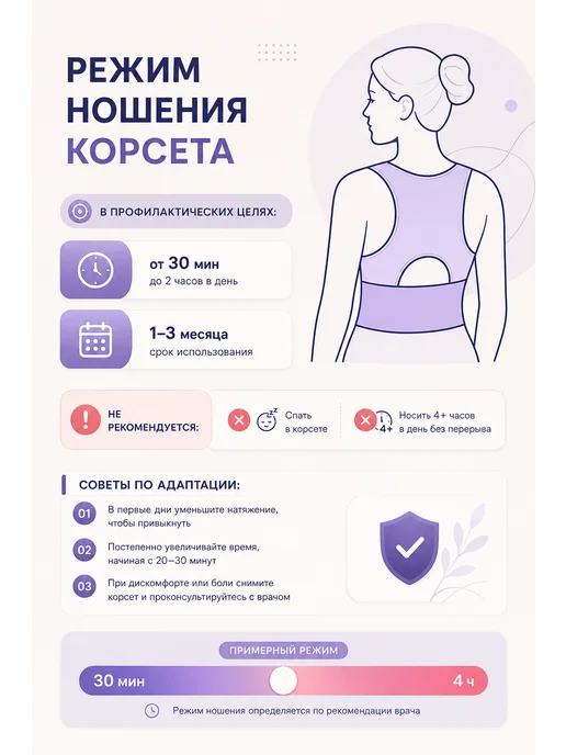 Ровная спина Корсет корректор для осанки ортопедический грудопоясничный, черный, фото 8