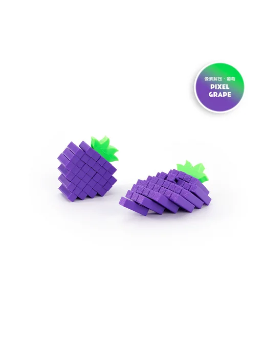3D-печатная игрушка-антистресс Пиксельная клубника ПКС, вариант, фото 4