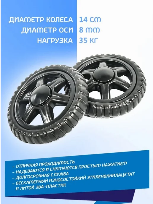 Сумка-тележка Многоцветный ABS пластик, 130мм