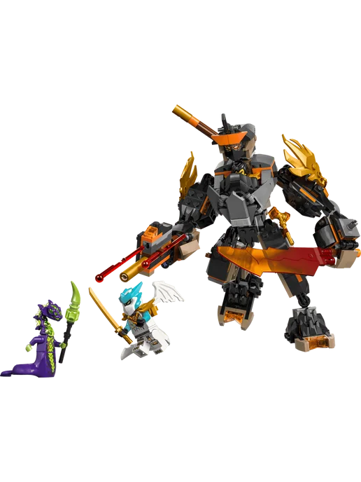 LEGO Ninjago Мех миссии Коул и дракон Зейна 71854, серый, фото 2