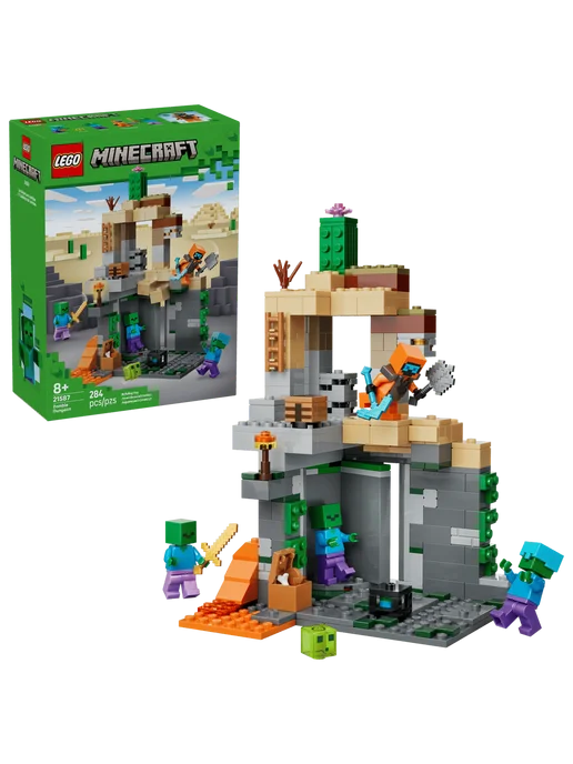 LEGO Minecraft Подземелье зомби 21587, серый