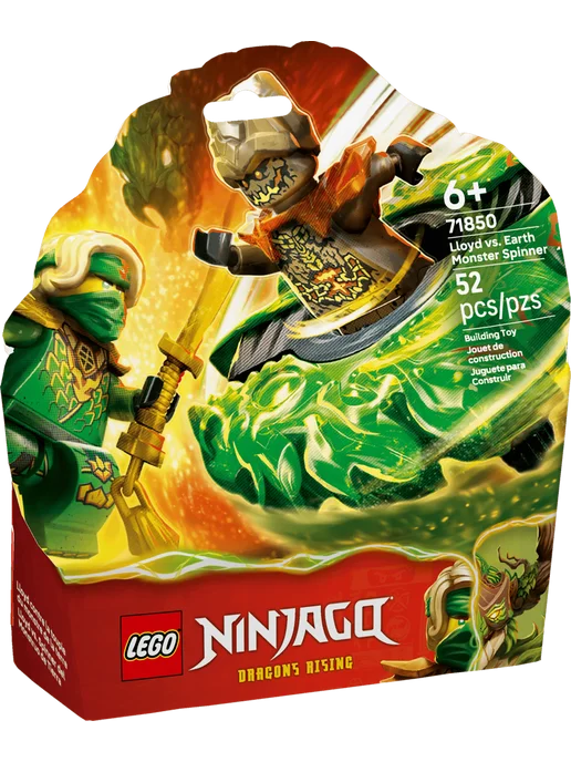 LEGO Ninjago Ллойд против Монстра Земли на спиннере 71850, зеленый
