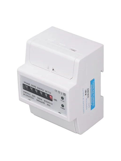 Счетчик электроэнергии 4P 220V 15(60)A DIN-рейка, вариант