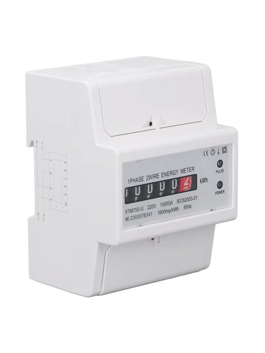Счетчик электроэнергии 4P 220V 15(60)A DIN-рейка, вариант, фото 4