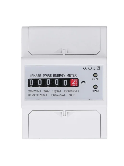 Счетчик электроэнергии 4P 220V 15(60)A DIN-рейка, вариант, фото 6