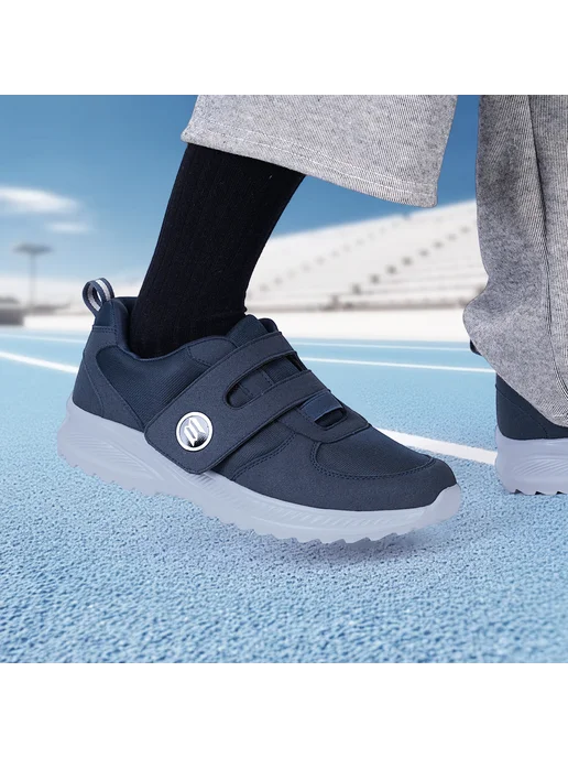 Обувь для диабетиков Slip-On, ортопед, противоскользящая (Тё, синий, фото 7