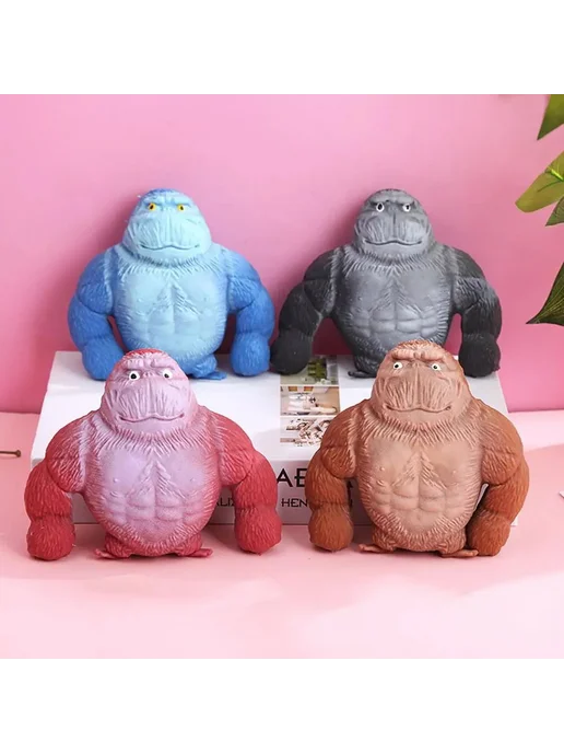 Игрушка-антистресс Орангутанг Black, коричневый, фото 2