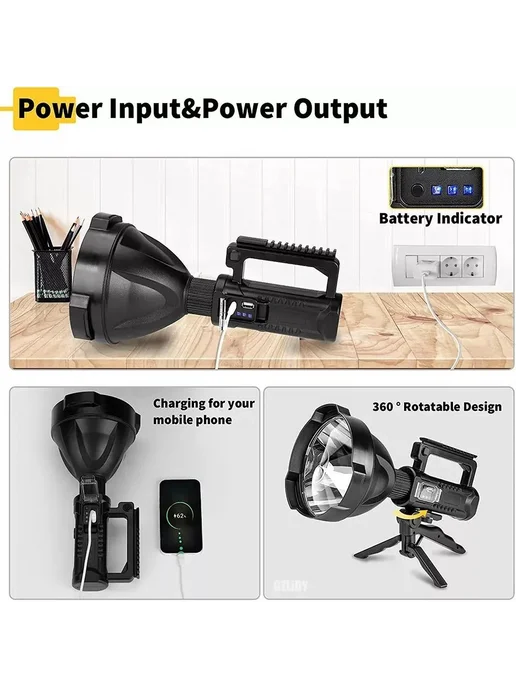 Подводный фонарь Черный IP55 640г, 640 г, фото 2