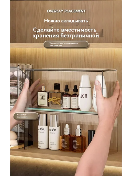 Коробка для хранения прозрачный серый, серый, фото 8