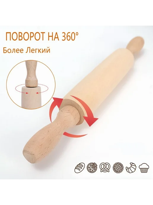 Скалка с крутящимися ручками 20 см, вариант, фото 6