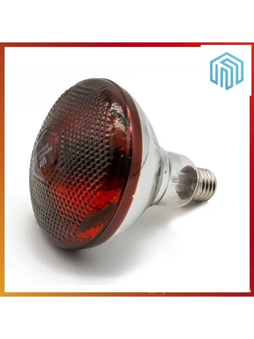 Инфракрасная лампа для обогрева животных 250W E27 1шт, 250 Вт, фото 2