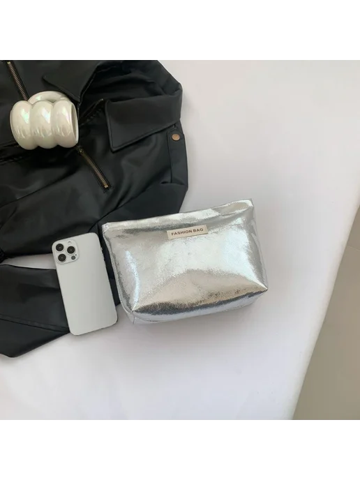 Косметичка Silver L380 Сильвер, серебристый, фото 7