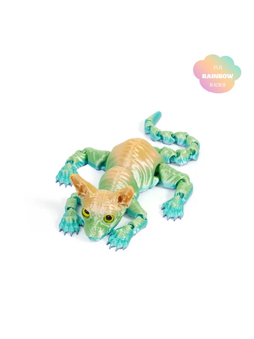 3D подвижная игрушка-антистресс КОТ 30 см Кот-D, вариант, фото 6