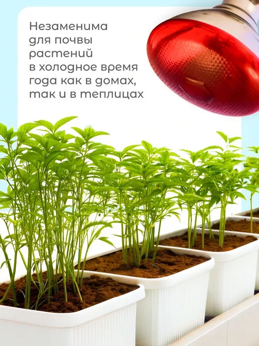 Лампа инфракрасная для обогрева 250Вт Е27, 100 Вт, фото 7