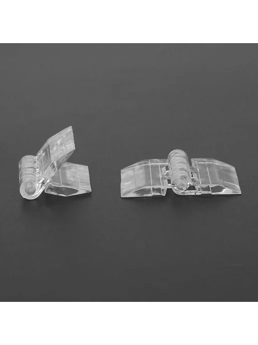Петли мебельные ABS пластик прозрачные 10 шт, 10 шт, фото 2