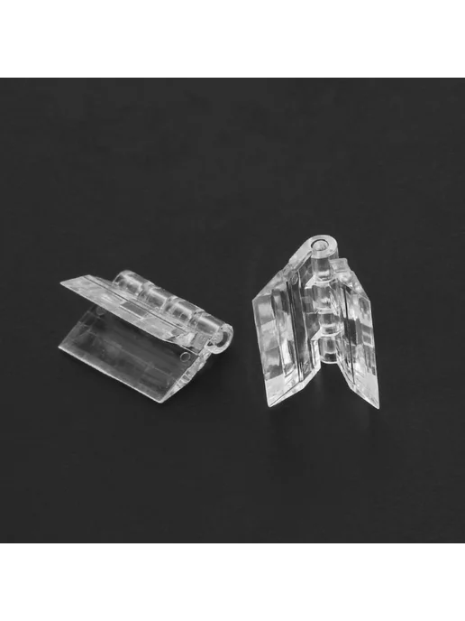 Петли мебельные ABS пластик прозрачные 10 шт, 10 шт, фото 5