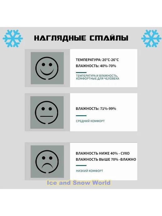 Термометр-гигрометр комнатный LCD, вариант, фото 6